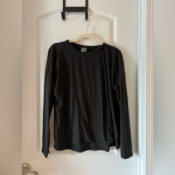 CALIA Women's Boxy Rib Long Sleeve Top - Picture 2 of 4